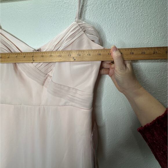 NWT Birdy Grey Pale Blush Spence Chiffon Convertible Maxi Dress M - Picture 16 of 16